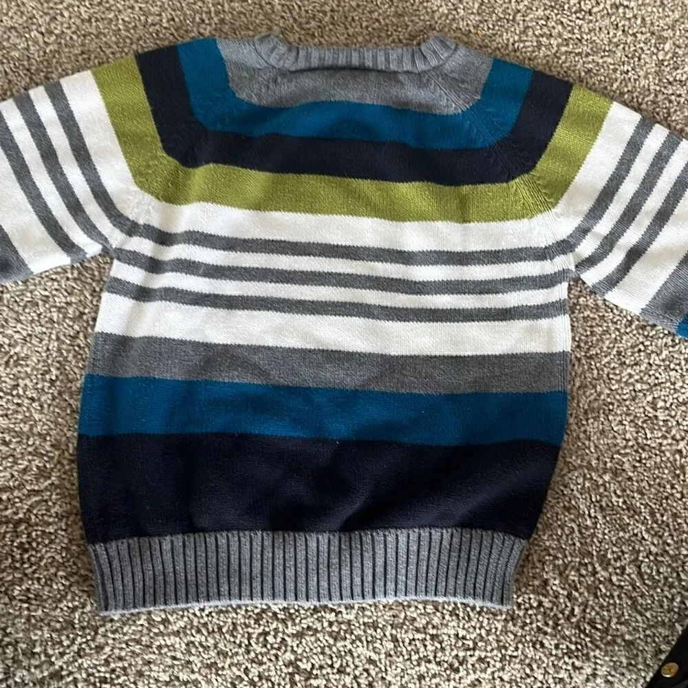 Gymboree Crewneck Striped Sweater Boys Medium 7-8